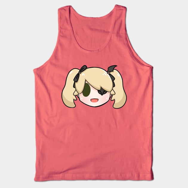 Genshin Impact Fischl chibi head Tank Top by Oricca